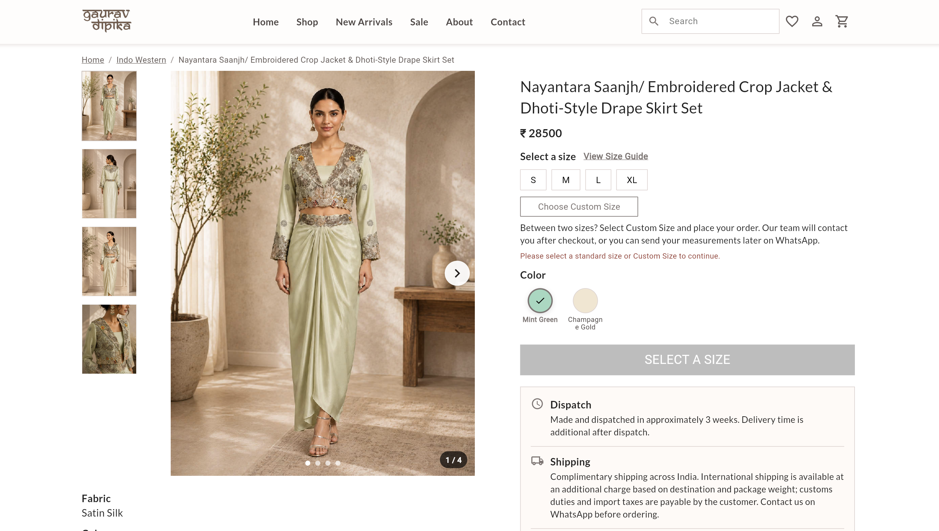 Gaurav Dipika customer product detail experience